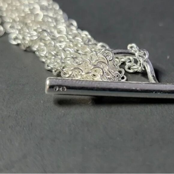 The Mesh Chain Heart Toggle Bracelet 925 - Picture 7 of 14